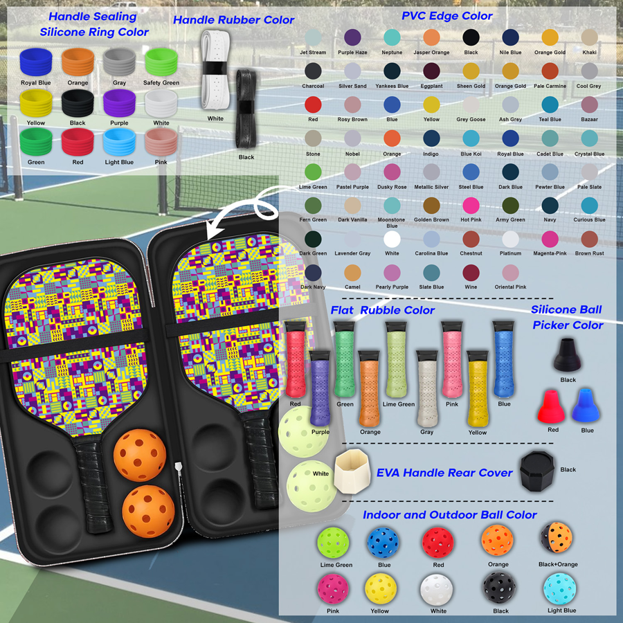 Glass Fiber Pickleball Set w/ EVA Bag - Adult