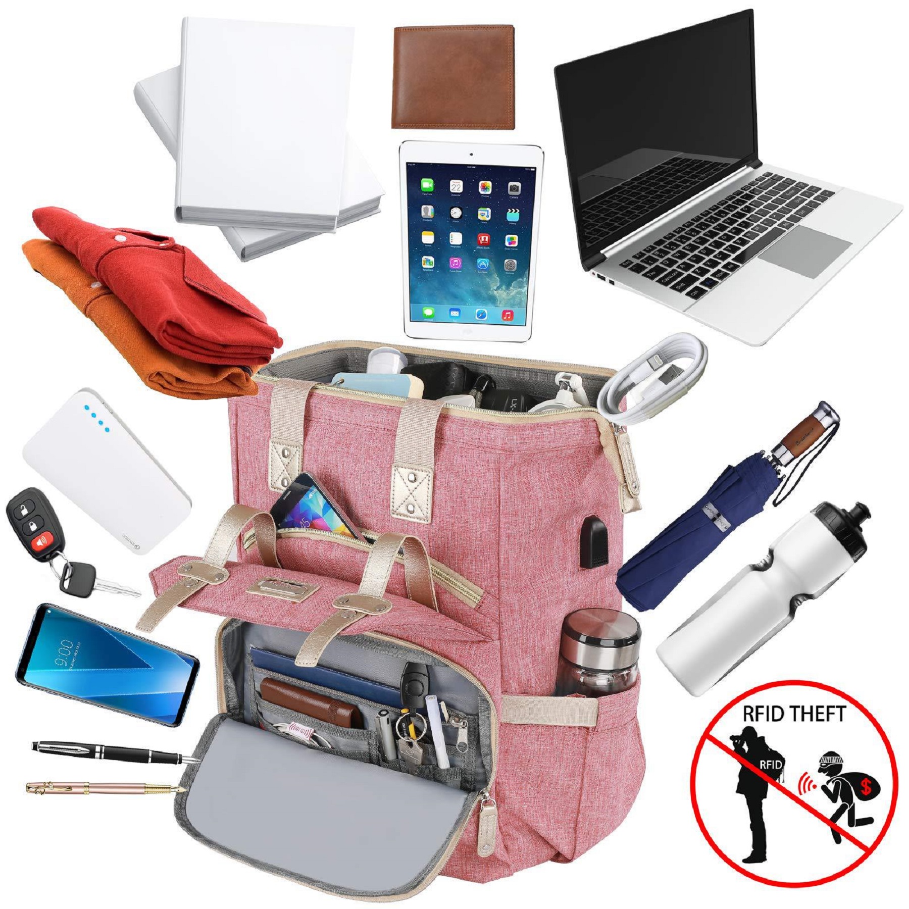 Large Capacity Mommy Backpack 13