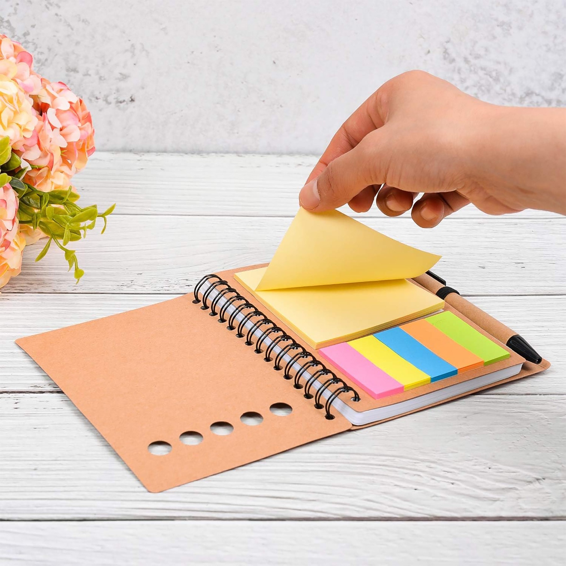 Spiral Notebook Steno Pads With Pen 3