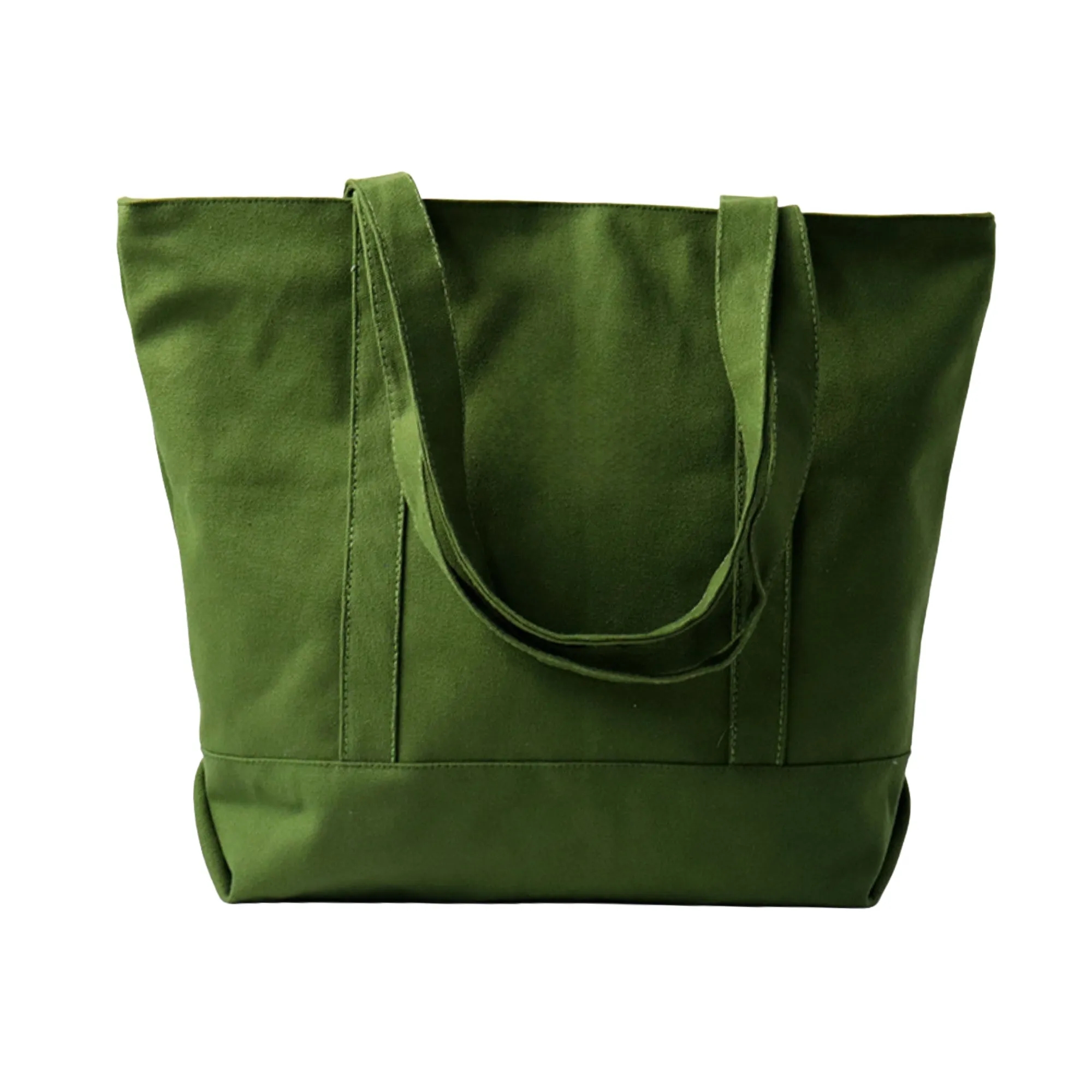 Large Capacity Travel Canvas Tote With Zipper And Inner Lini 7