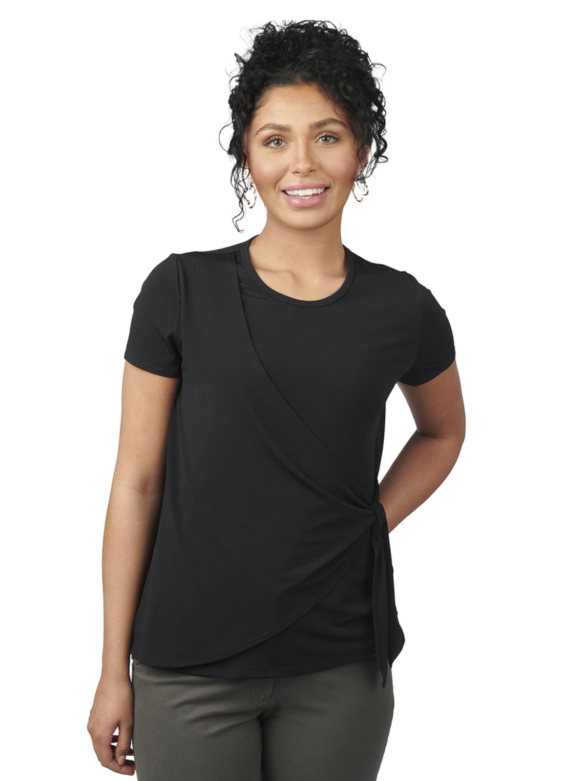 Edwards Garment - Women's Pocketless Soft Wrap Blouse