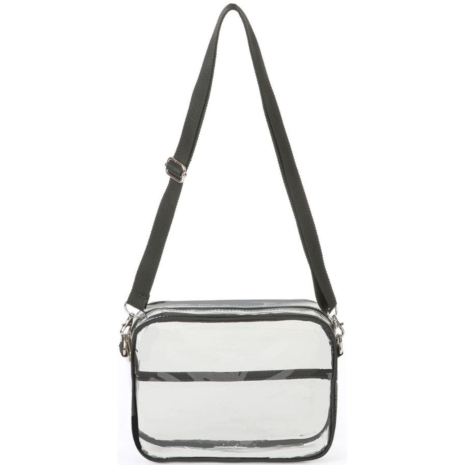 Clear PVC Transparent Crossbody Shoulder Messenger Bag 11