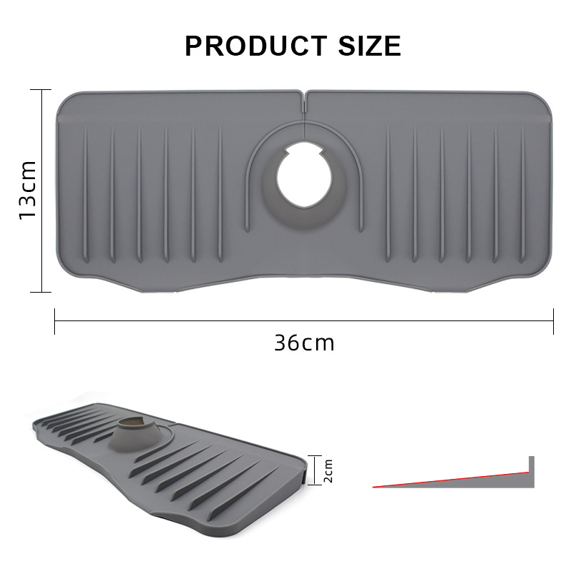 Kitchen Sink Splash Guard and Mat 6