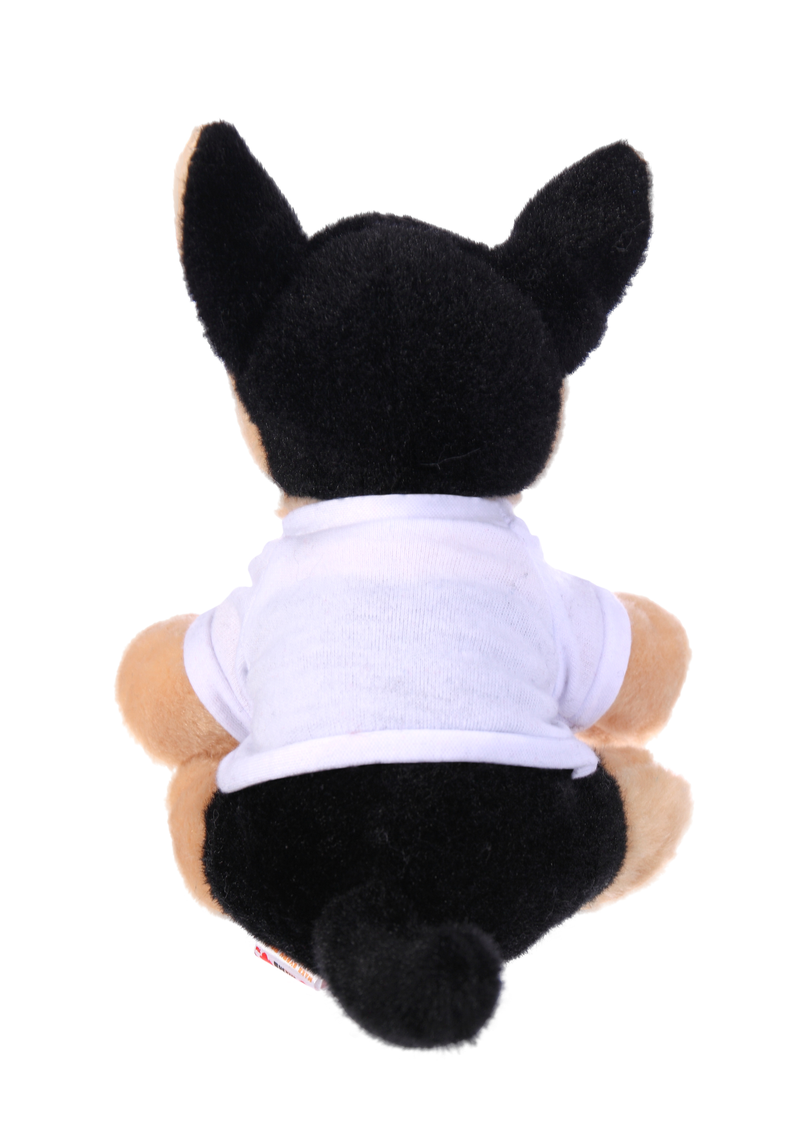 Soft Plush Sitting German Shepherd wearing a T-Shirt 5