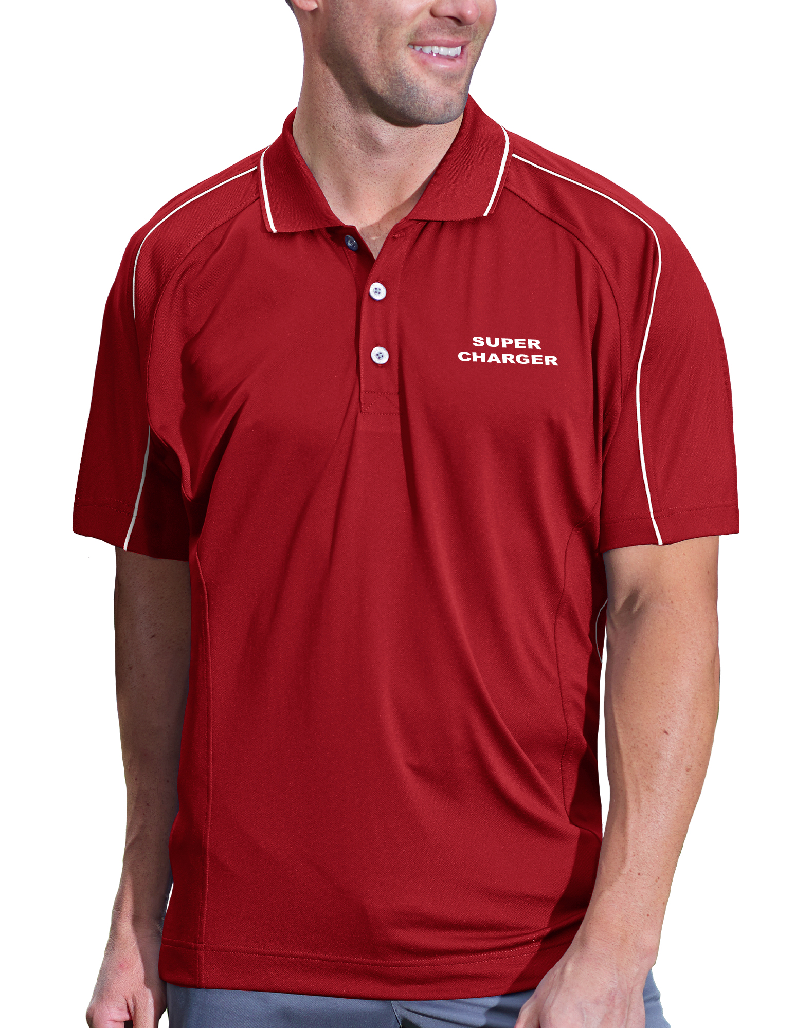 Men's Super Charger Hybrid Cooler Polo Shirt 6