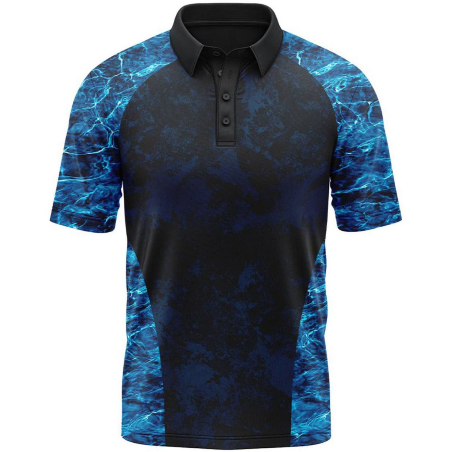 Mossy Oak® Men's 4.4 oz. Polyester Interlock Raglan Short Sleeve Polo, UPF 50+ 7