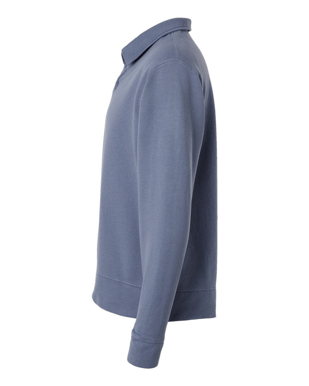 Unisex Garment-Dyed Polo Collar Sweatshirt - GDH490 51