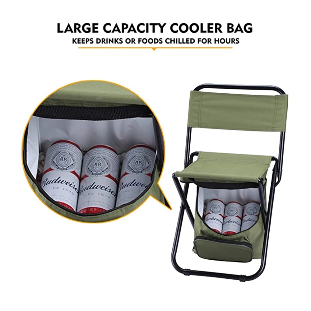 Portable Camping Chair with Cooler Bag 5