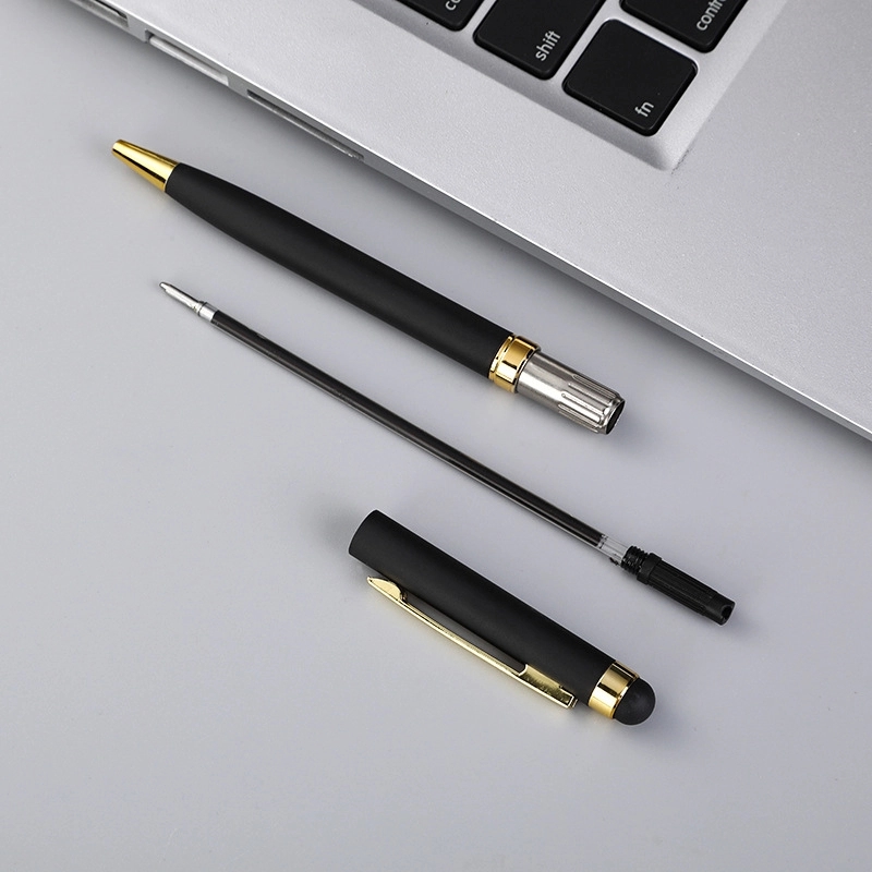 Aluminum Soft-Touch Pen w/ Stylus 4