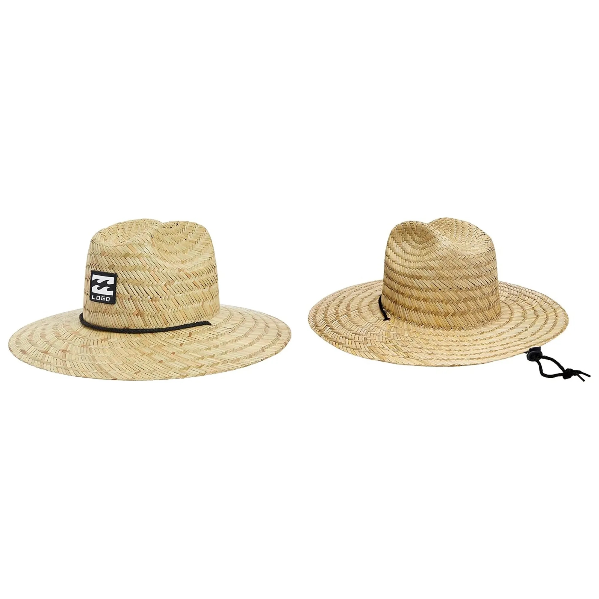 Lifeguard Beach Sun Straw Hat With Lanyard 5