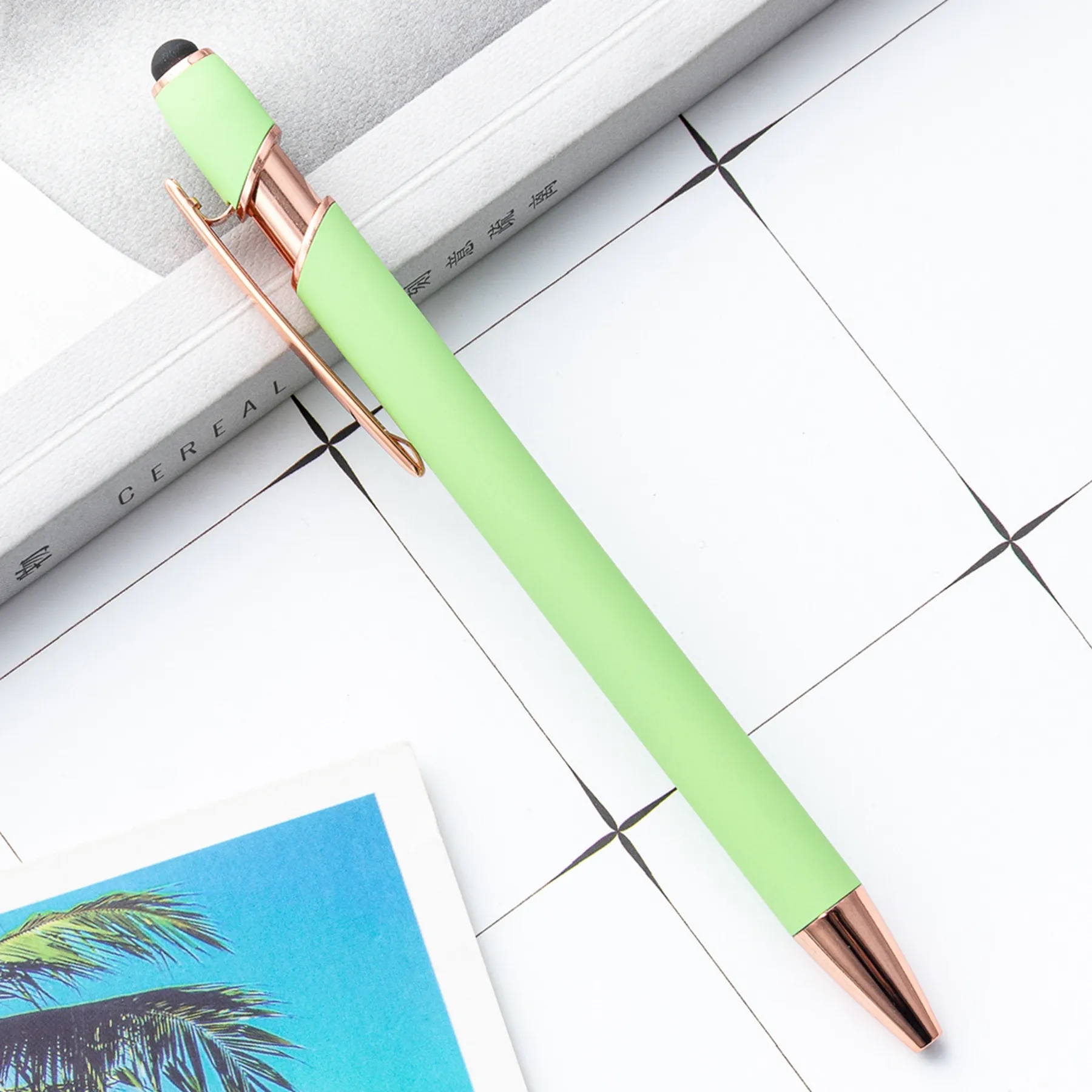 2 in 1 Metal Ballpoint Pen with Stylus 3