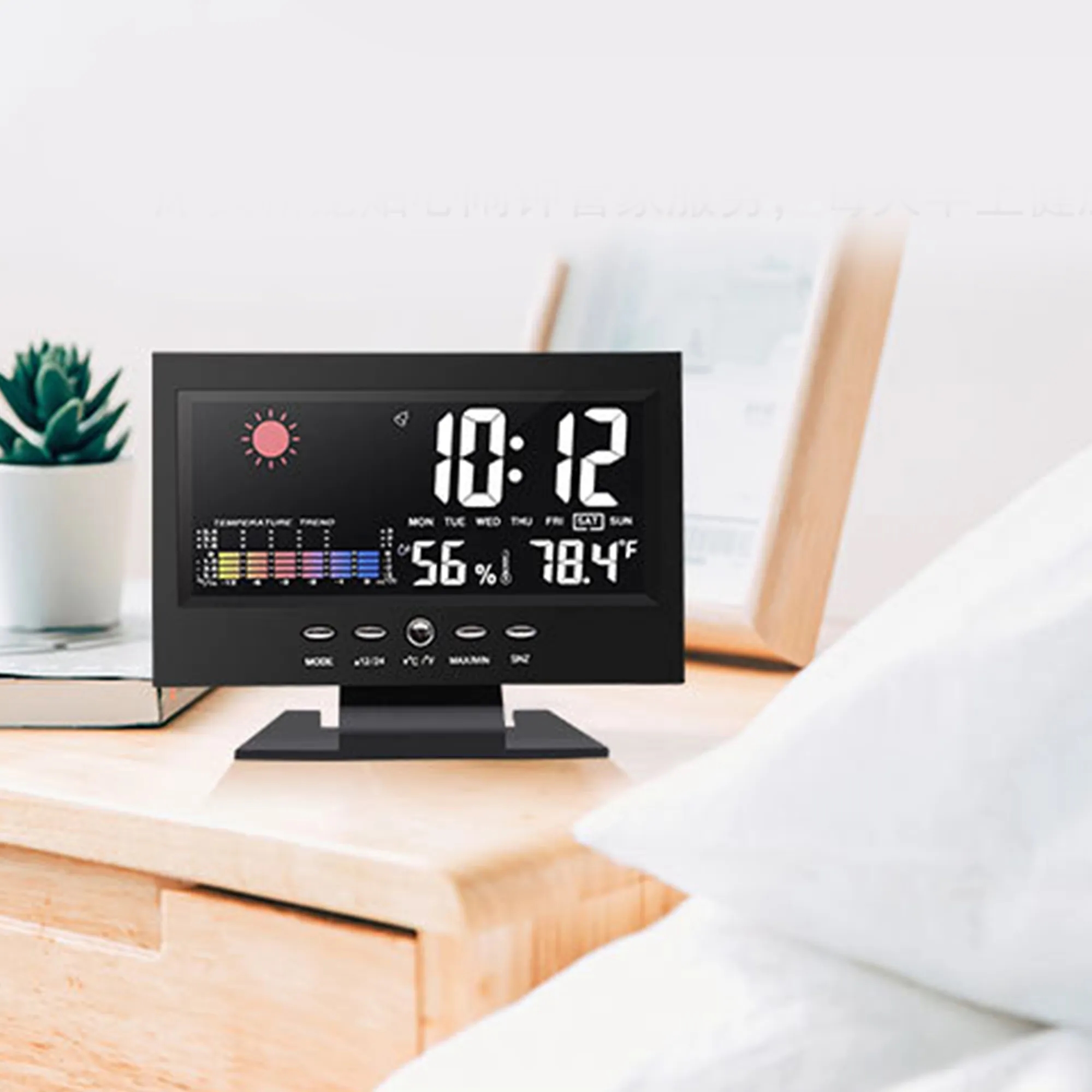 Multi-Function Color Screen Digital Clock 6