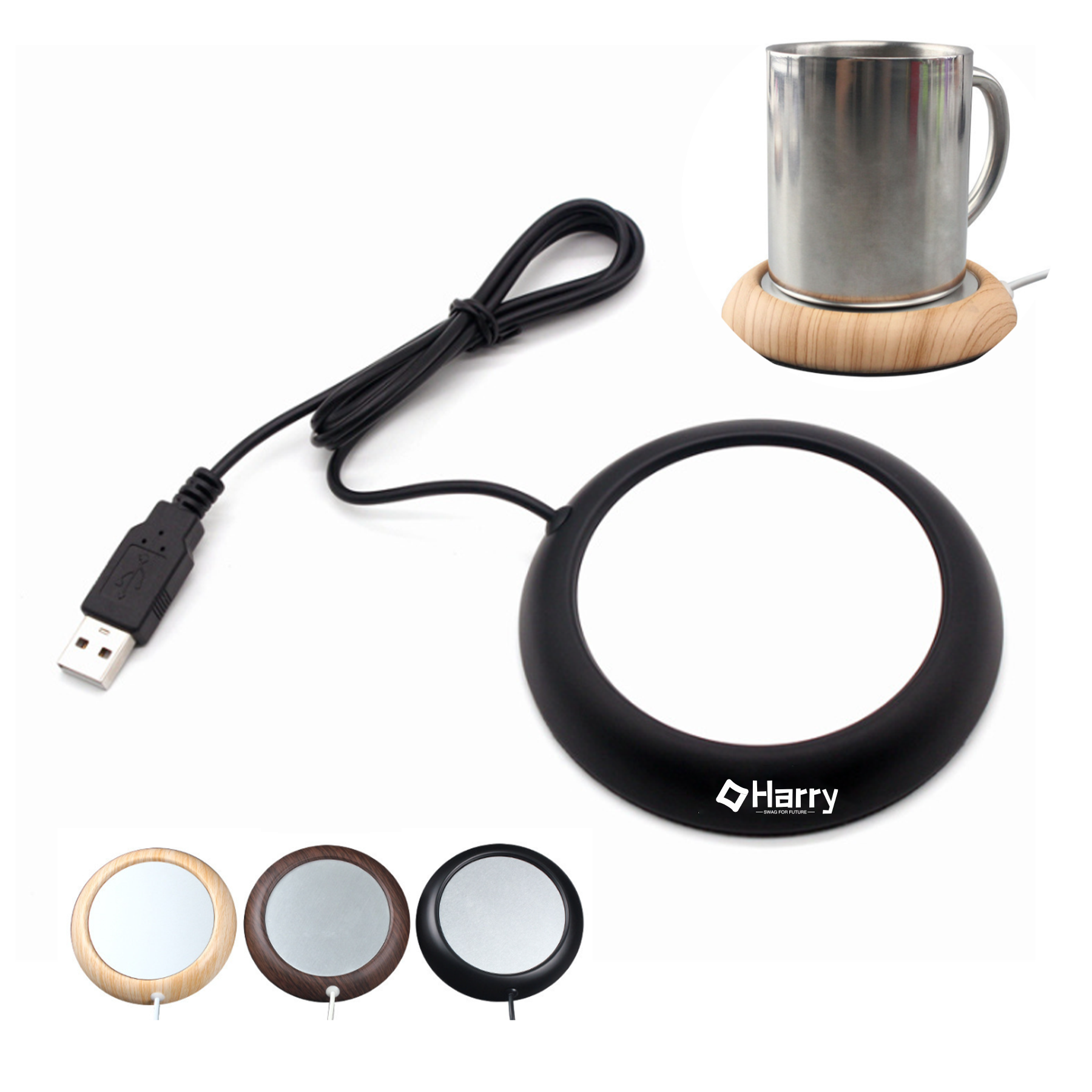 USB Cup Warmer (Light Wood) 1