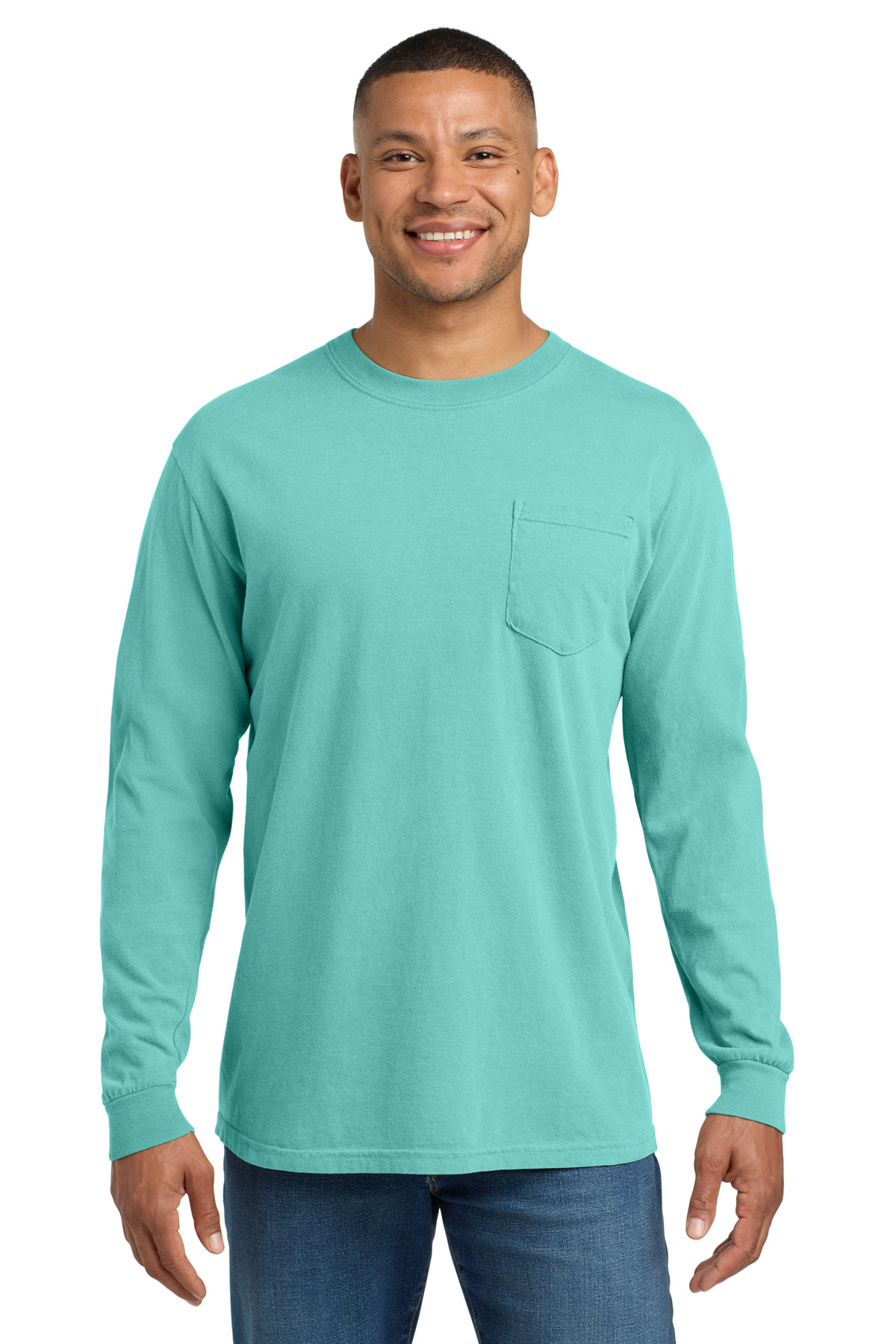 COMFORT COLORS Heavyweight Ring Spun Long Sleeve Pocket Tee. 4410 41