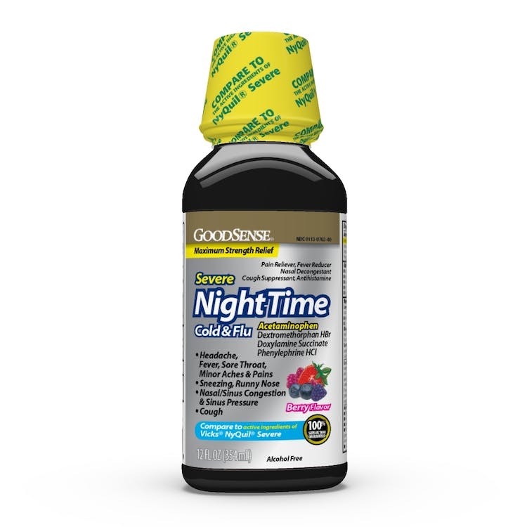 Nighttime Cold & Flu Medicine - Severe 12 oz 1
