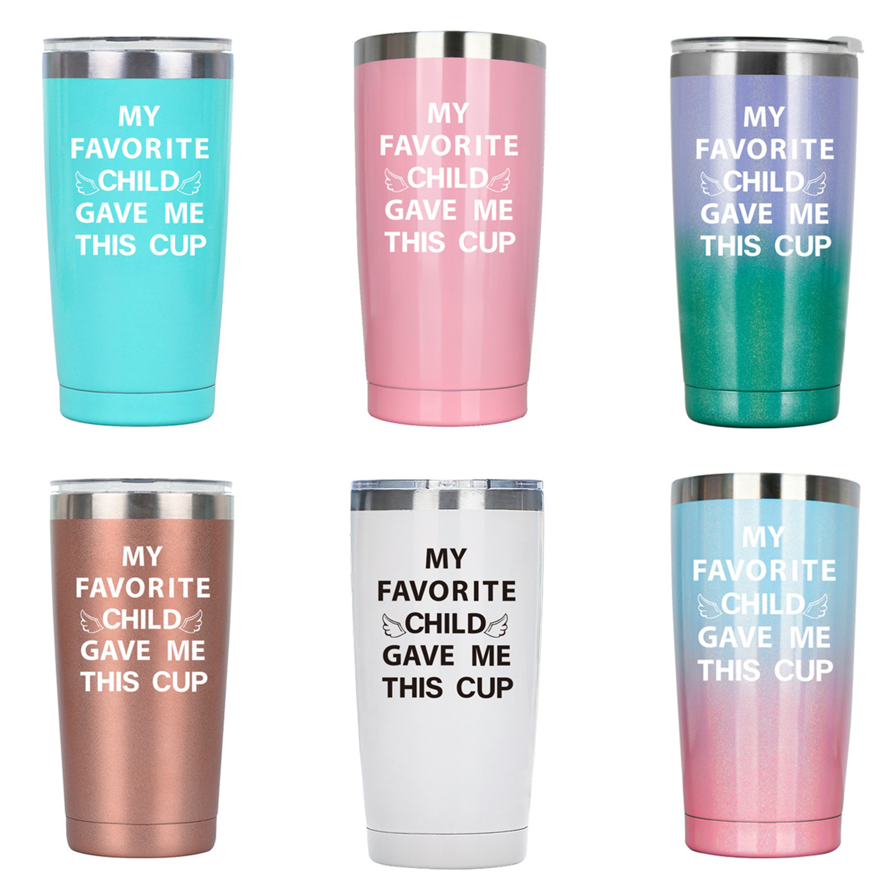20oz Stainless Steel Vacuum Insulated Tumbler with Lid 1