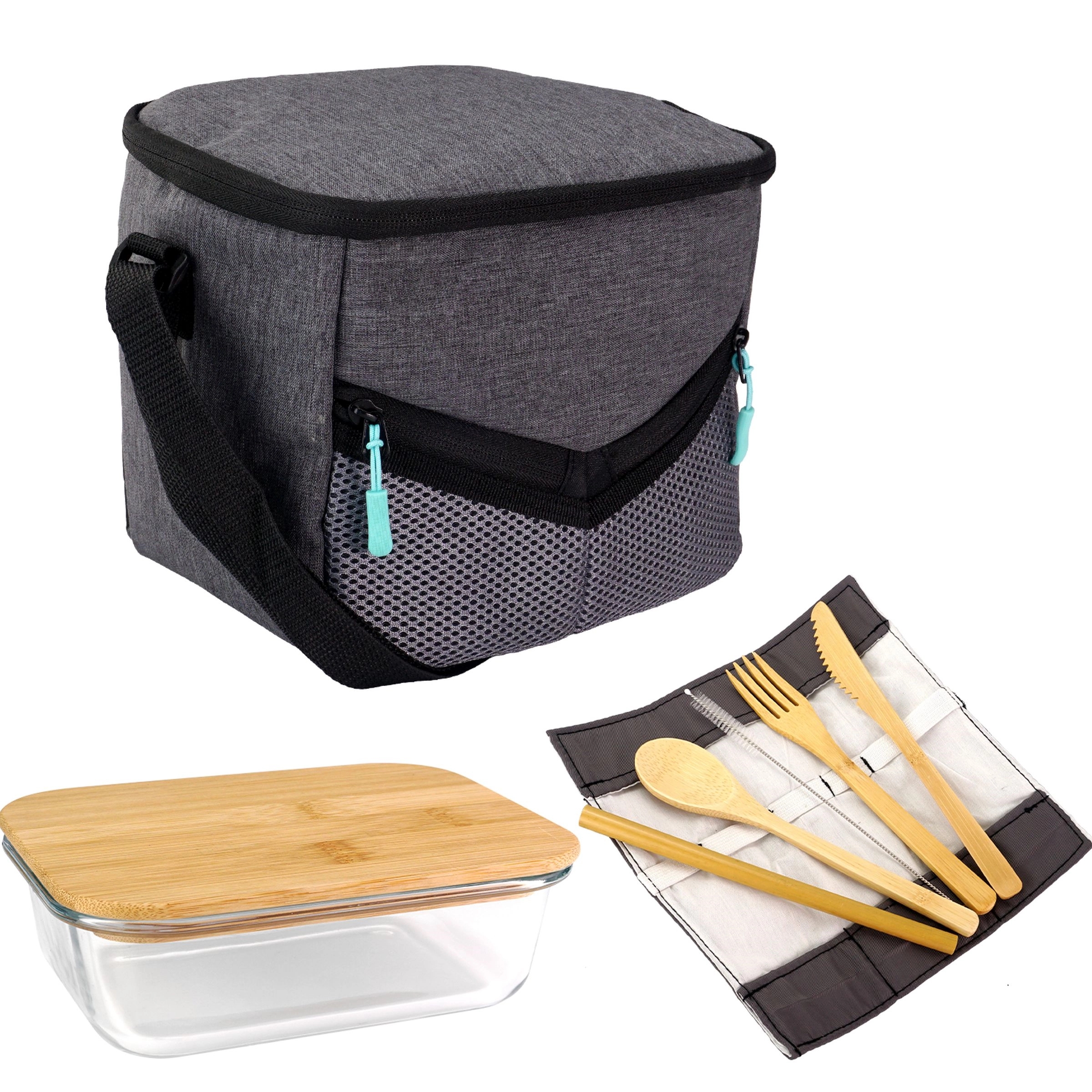 Victory Lunch Cooler Bamboo Set 8