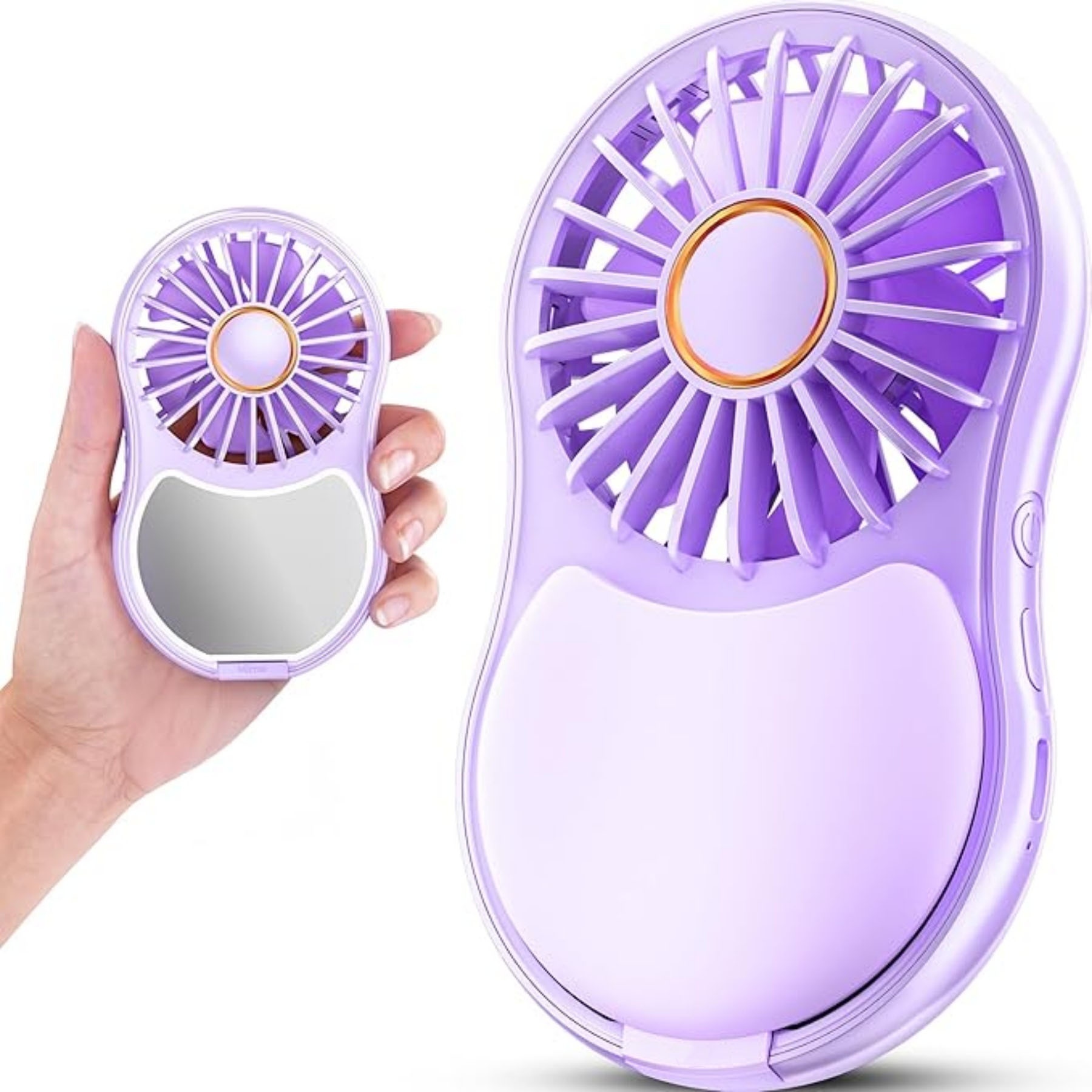 Cosmetic Mirror Handheld Fan 3