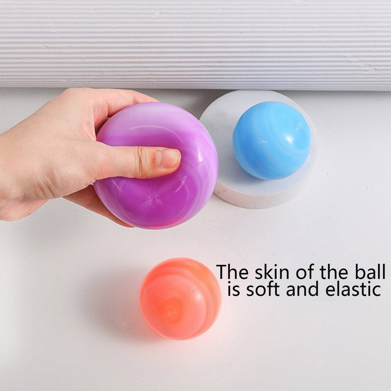 Galaxy Two Color TPR Flash Bouncy Balls 4