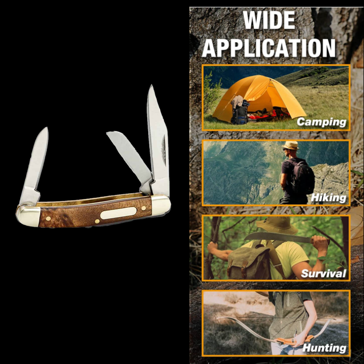 Miniature stainless steel folding knife 1