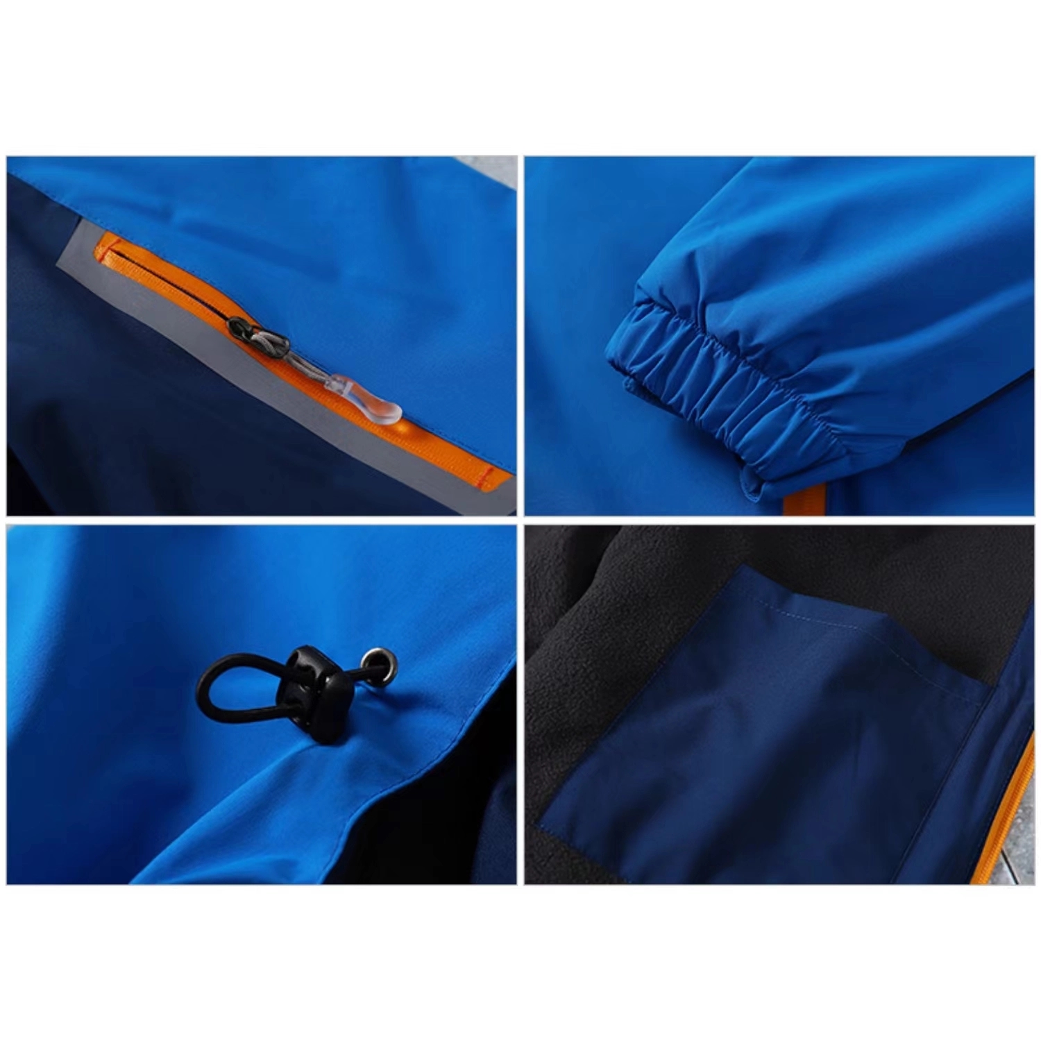 Windproof Winter Coat Outdoor Hooded Rain Jackets 2