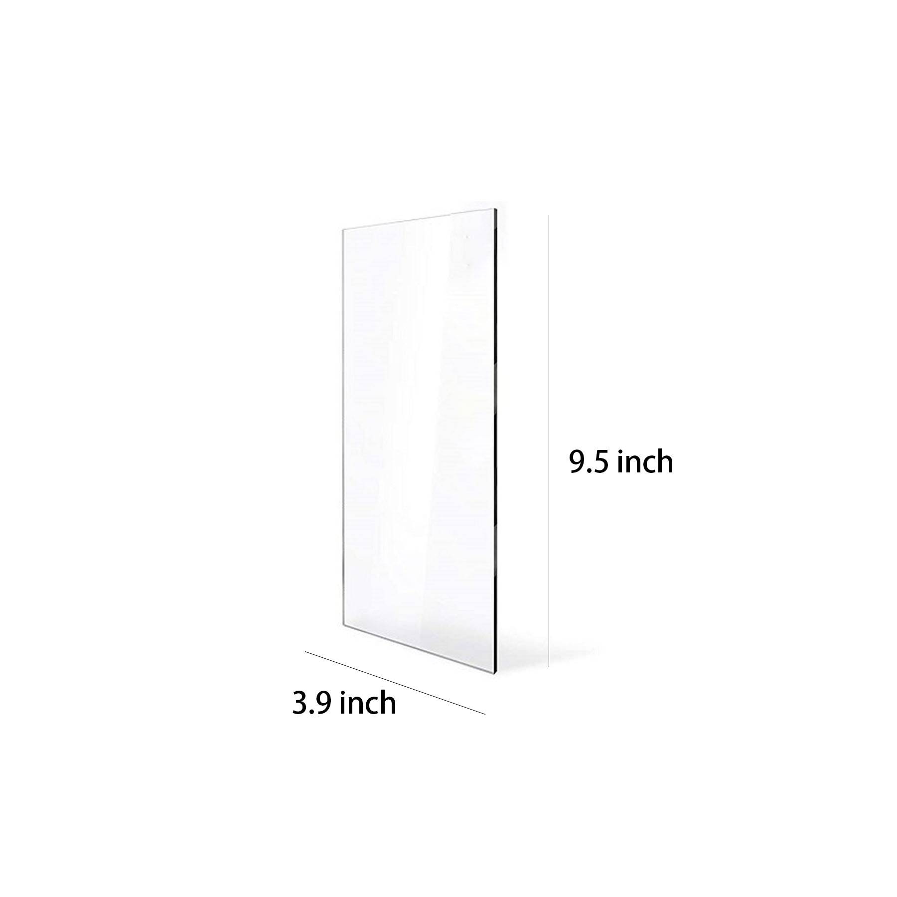 6 Pcs Clear Acrylic Cake Scraper 4