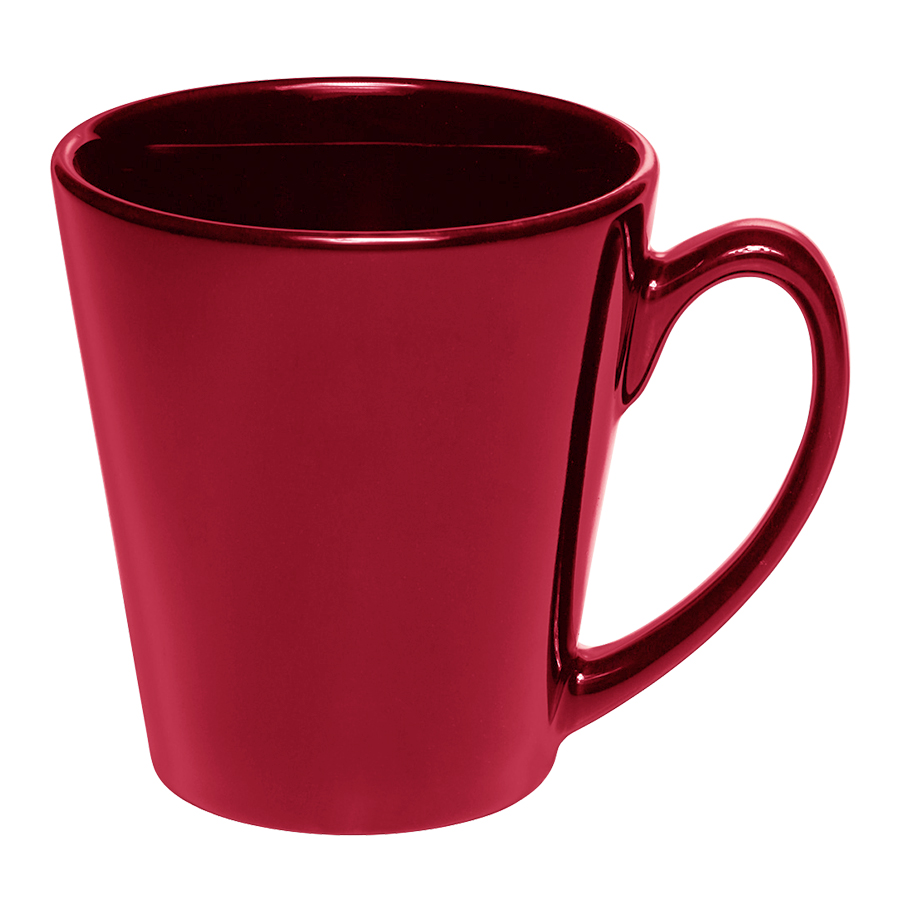 12 oz. Glossy Ceramic Latte Custom Coffee Mug 7