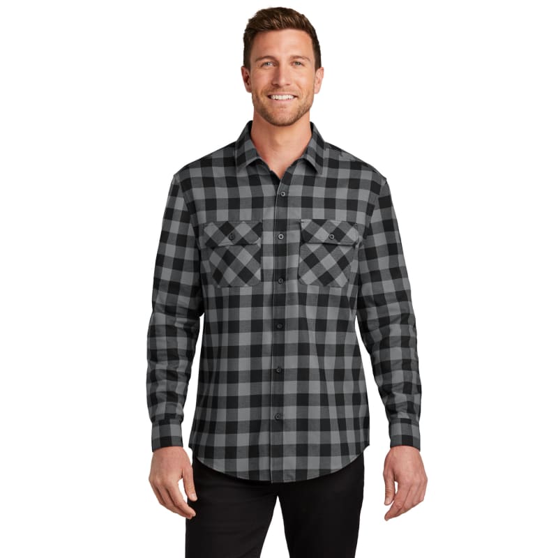 Port Authority Plaid Flannel Shirt. 40