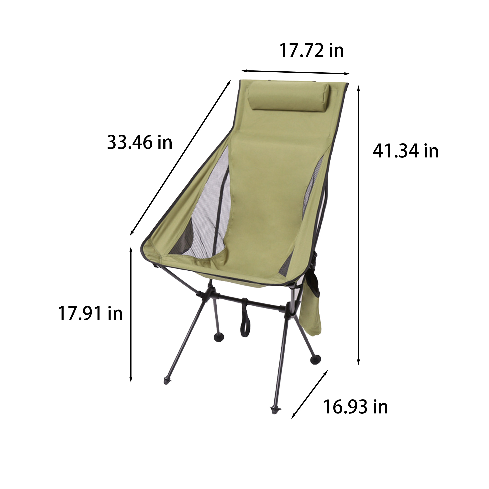 Aluminum Outdoor Convenient Folding Chair 5