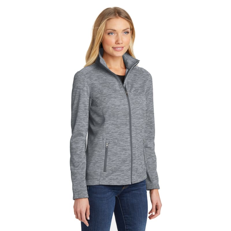 Port Authority Women's Digi Stripe Fleece Jacket. 2