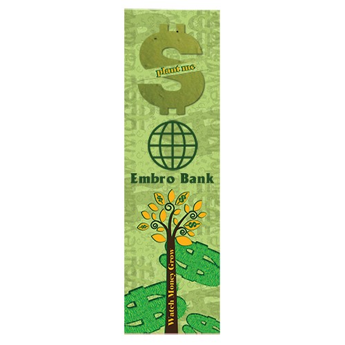 Dollar Sign Seed Shape Bookmark