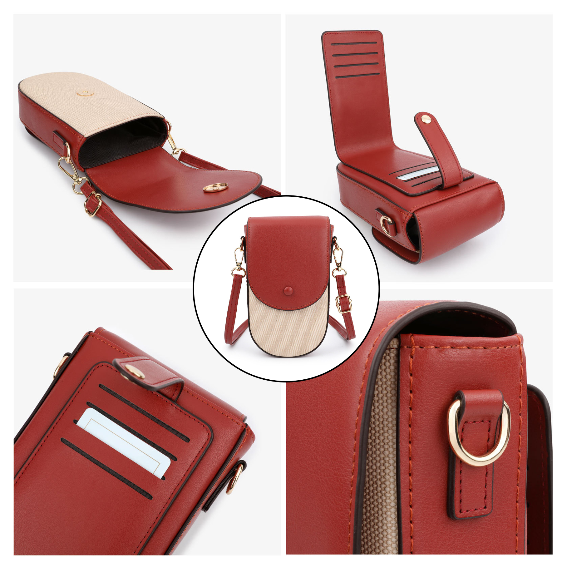 PU Stylish and versatile shoulder cross-body bag 7