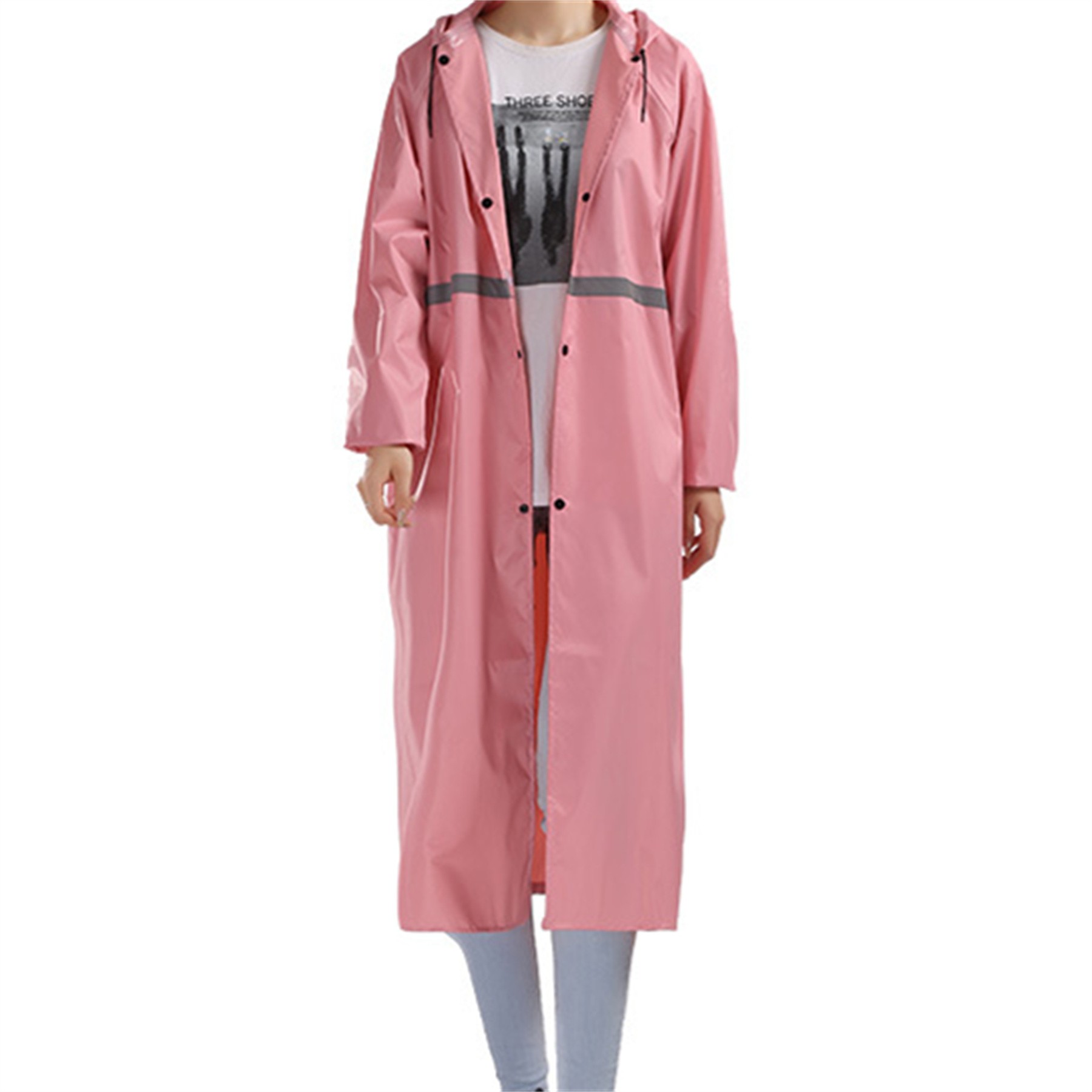 Women Waterproof Hooded Raincoat 2