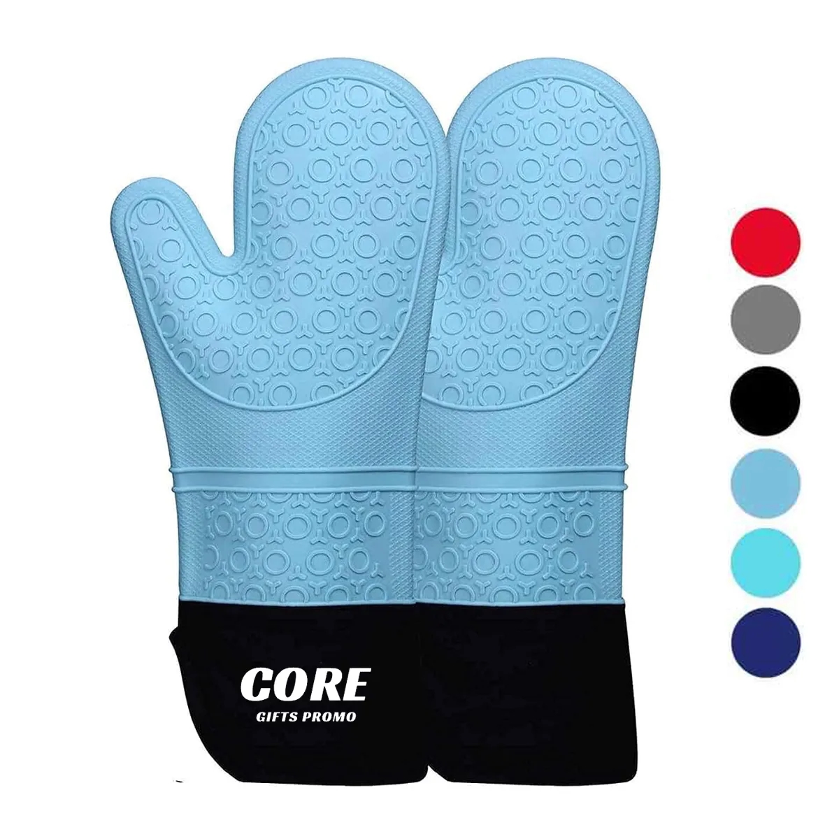 Extra Long Professional Silicone Oven Mitt 6