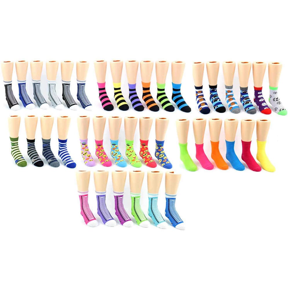 Kids' Novelty Crew Socks - Assorted Styles Size 6-8 2