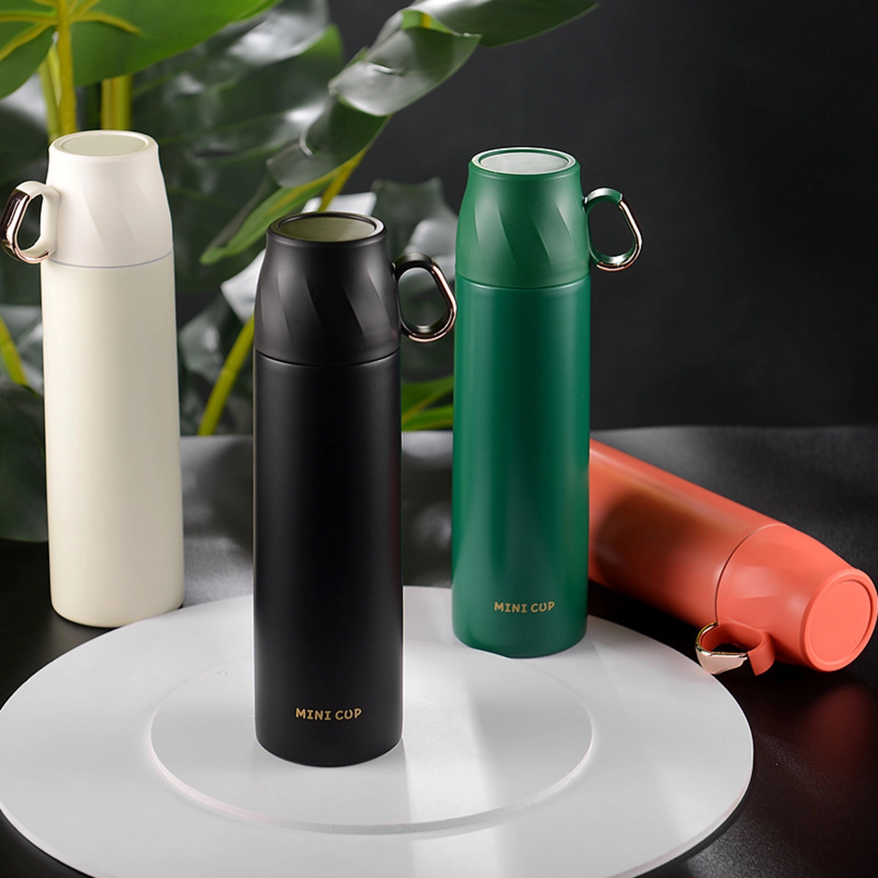 17 Oz. Double Wall Stainless Steel Water Bottle with Cup, custom water bottle with logo imprint 10