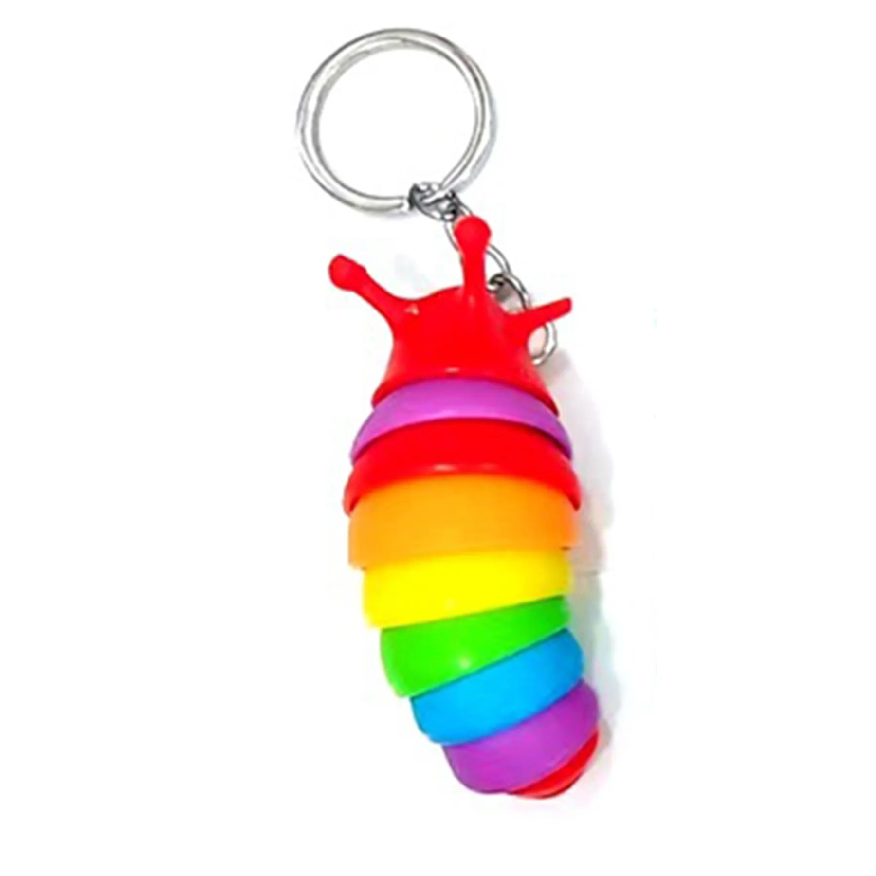 Plastic Intellectual Vent Caterpillar Keychain 7