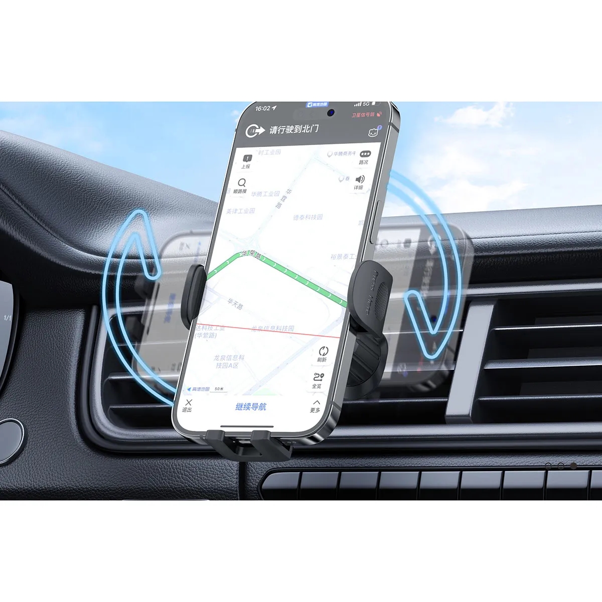 15w Charging One-Handed Use Car Phone Stand 4