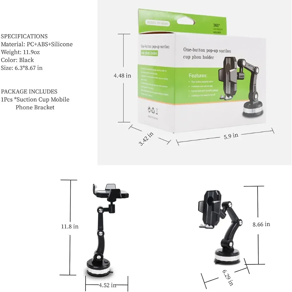 Suction Cup Phone Holder Desk Stand 8