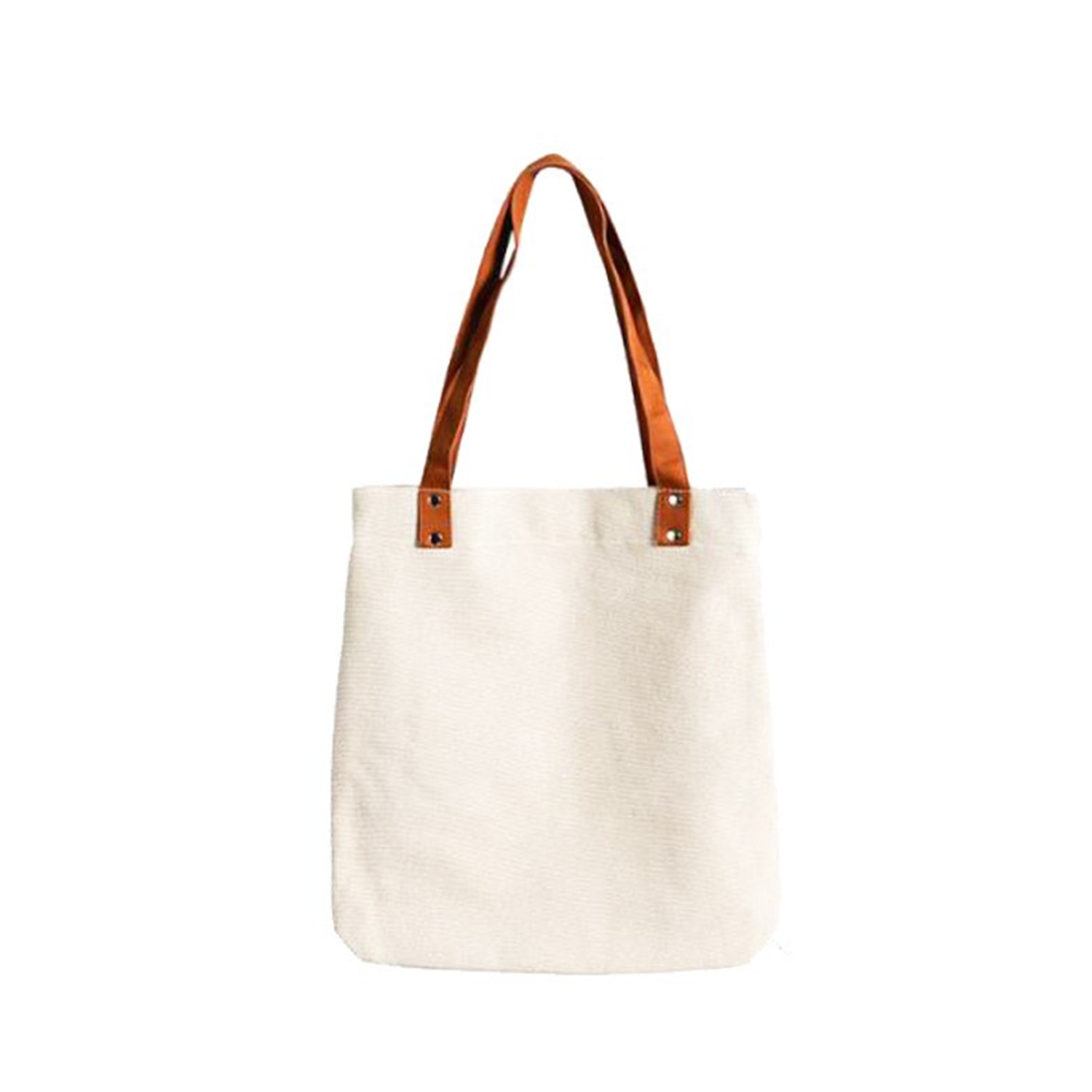 Canvas Tote Bag With PU Leather Handles, custom tote bag with logo imprint 6