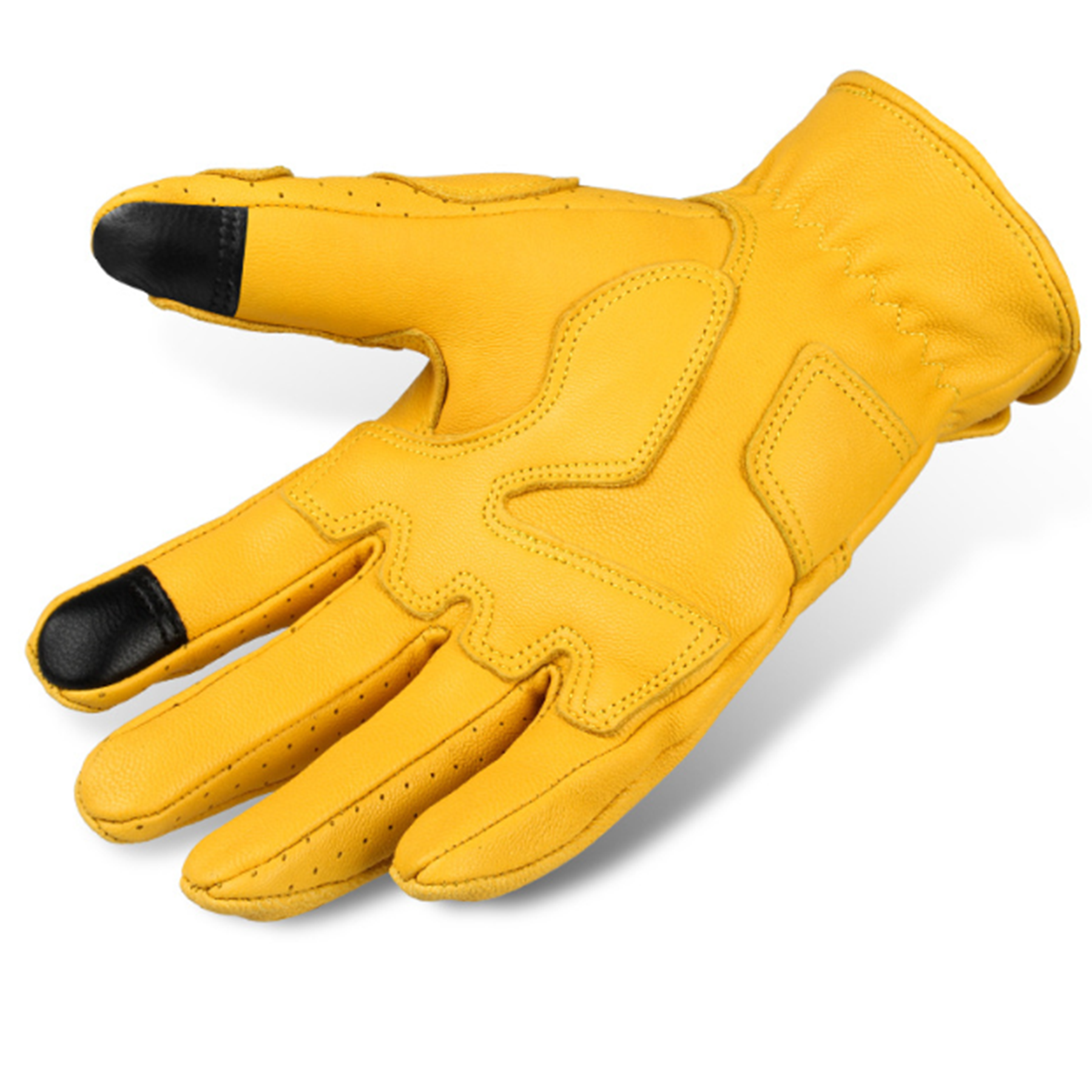 Premium Leather Motorcycle Touchscreen Gloves 4