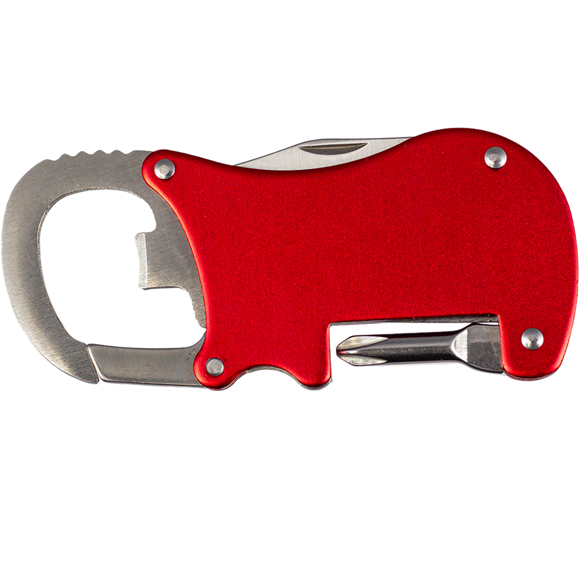 Bottle Opener Carabiner With Screwdriver & Knife 5