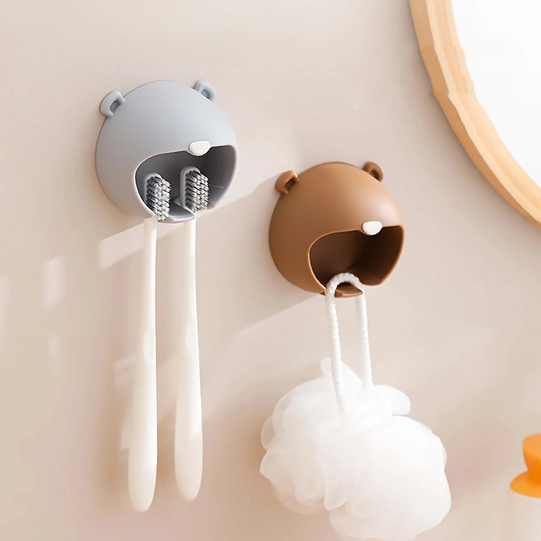 Plastic Wall Mounted Toothbrush 2