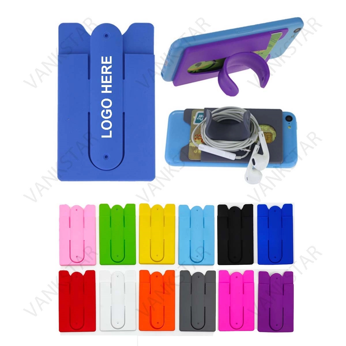 Silicone Cell Phone Stand Card Holder 2
