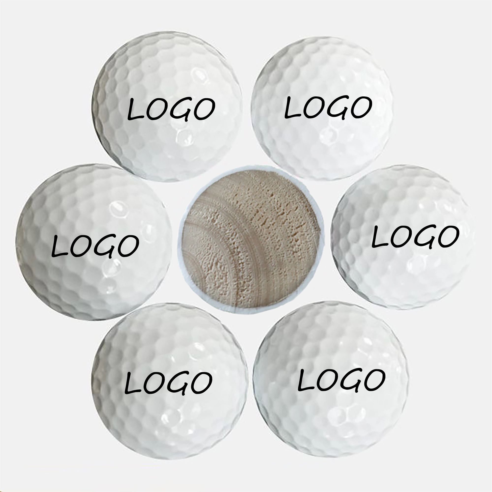 MOQ 100pcs Professional Grade Surlyn Golf Ball 2