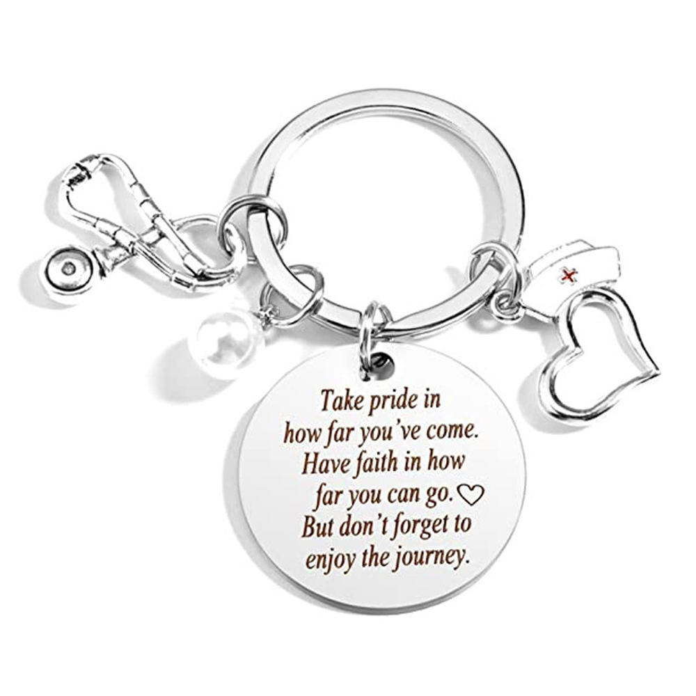 1 1/4 " Nurse Student Gift Keychain 4