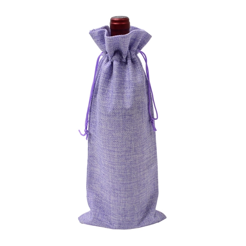 Burlap Wine Gift Bags With Drawstrings 9