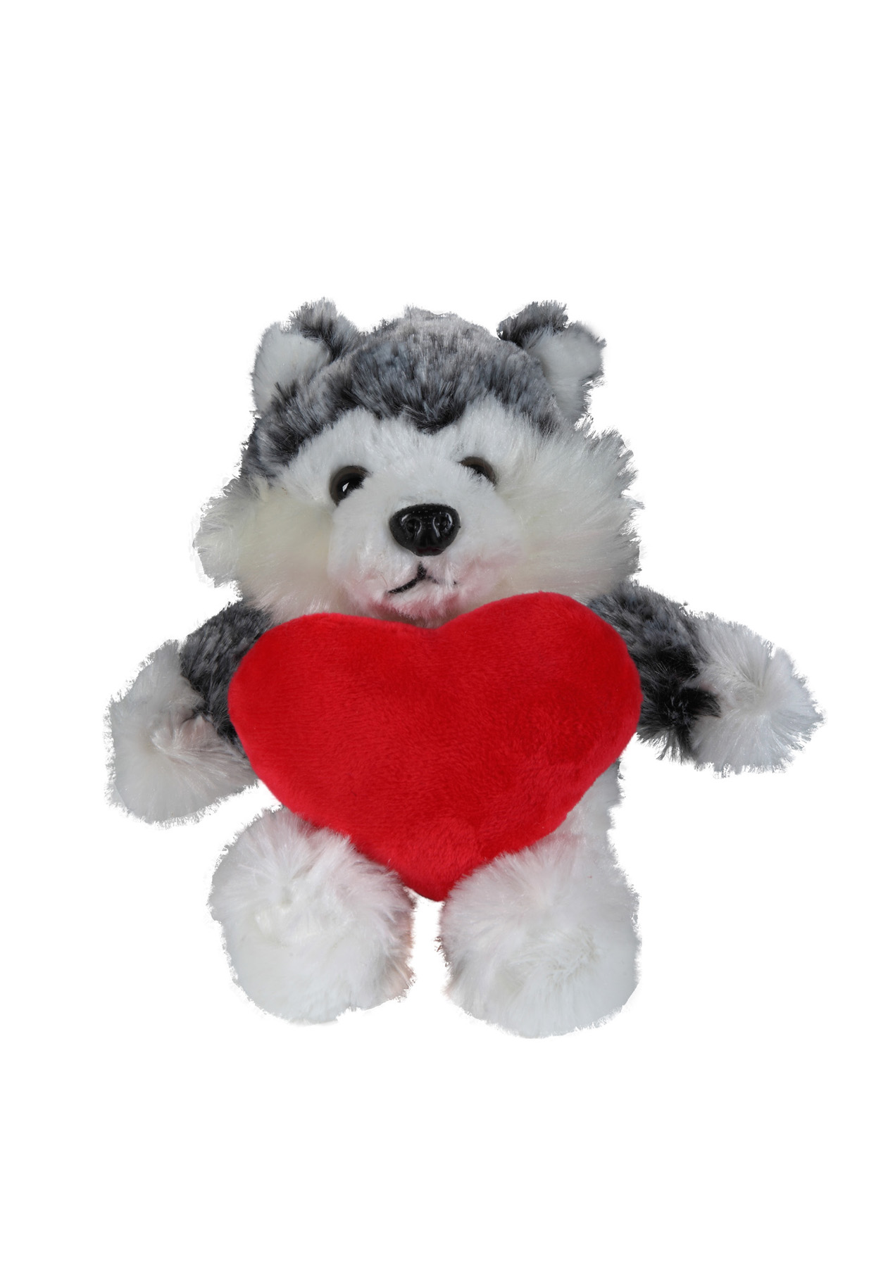 soft plush Husky with heart