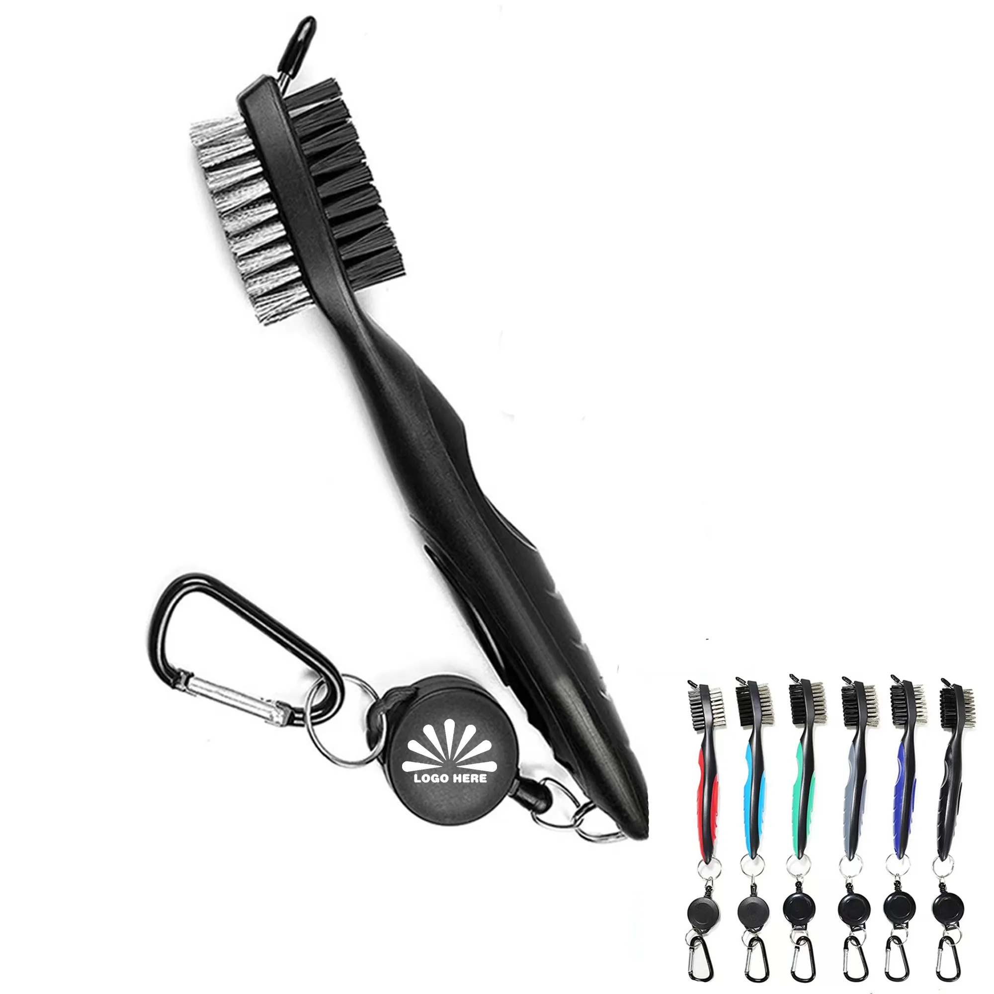Double-Sided Golf Club Brush With Customizable Logo 3