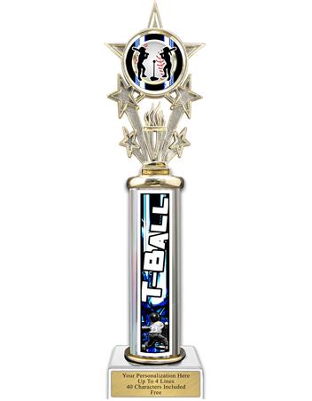 Trophy, 12" Action Matrix T-Ball Blue 1 co 1